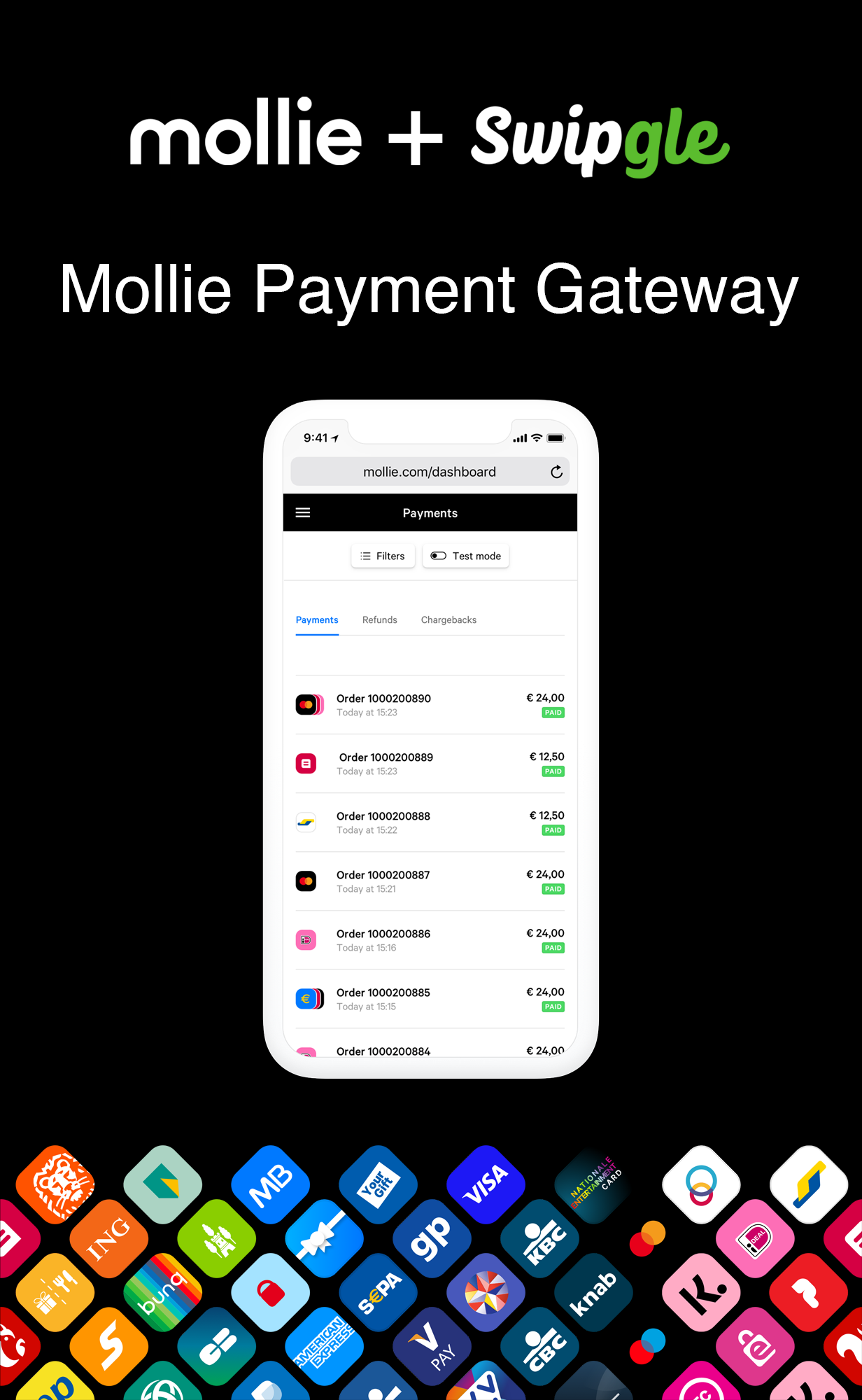 Mollie Payment Gateway Add-on For Swipgle - 1