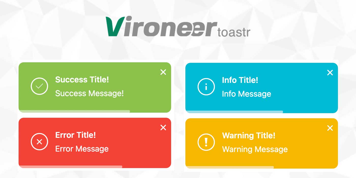 Vironeer Toastr