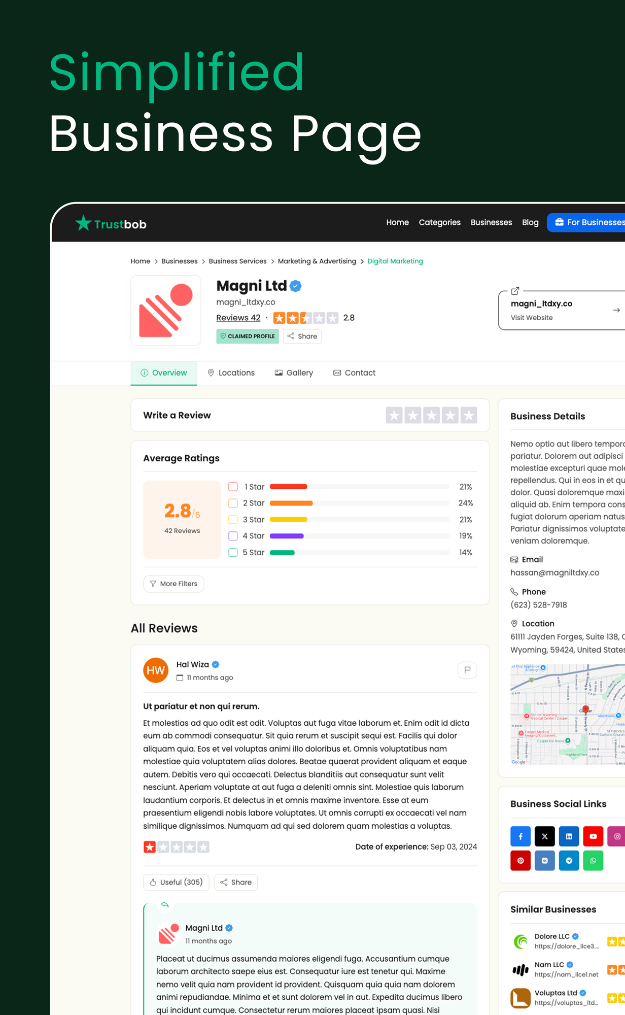Rateon Theme For Trustbob - 2