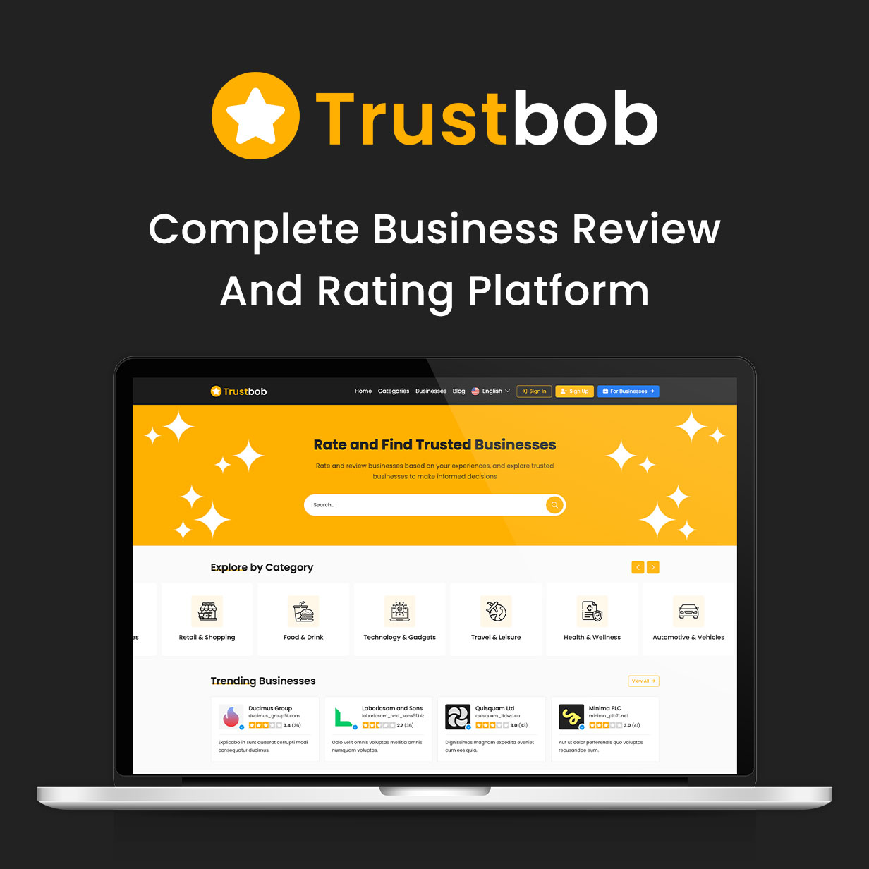 Trustbob - Business Review And Rating Platform (SAAS) - 3